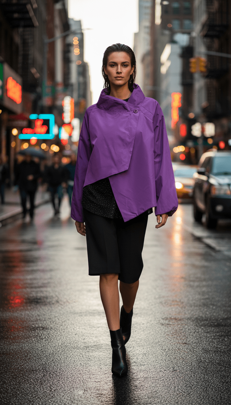 Jachetă lejeră mov vibrantă - OK Lux. All rights reserved. - Jackets - 