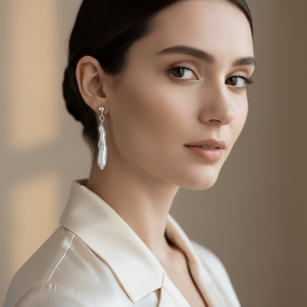 Lifestyle cercei perle baroc 4cm