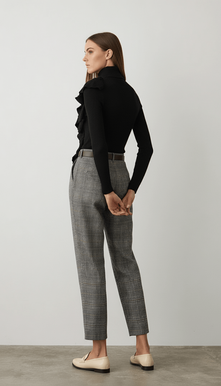 Maletă neagră cu nasturi - OK Lux. All rights reserved. - Sweater - BLACK - 