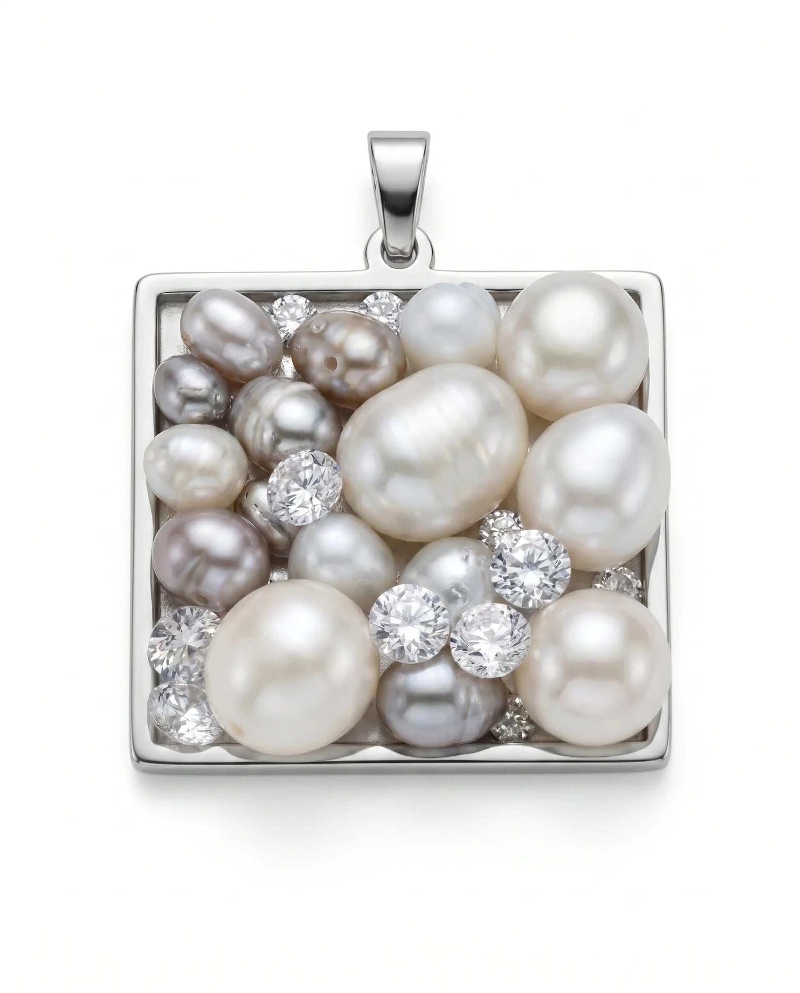 Pandantiv Handmade cu Perle și Zirconii – Unicat - OK Lux. All rights reserved. - Bijuterii - 