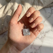 Pandantiv Handmade cu Zirconii și Glitter – Unicat - OK Lux. All rights reserved. - Bijuterii - 
