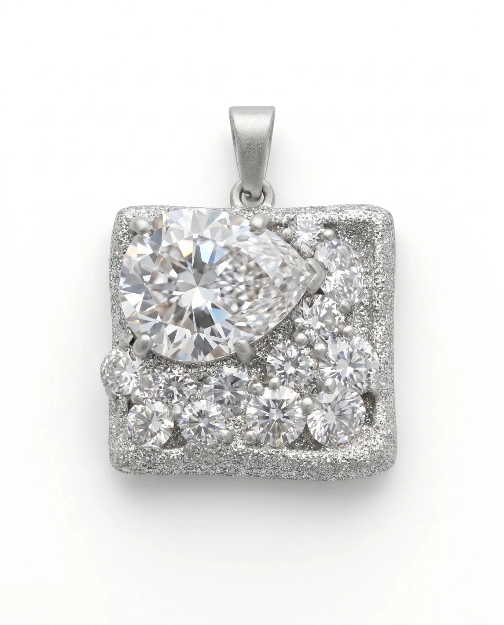 Pandantiv Handmade cu Zirconii și Glitter – Unicat - OK Lux. All rights reserved. - Bijuterii - 