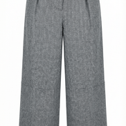 Pantaloni eleganti gri cu croiala larga si talie inalta - OK Lux. All rights reserved. - Pants - 