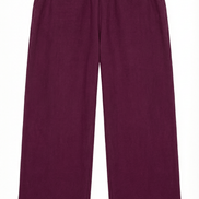 Pantaloni eleganti mov intens cu croiala larga si talie inalta - OK Lux. All rights reserved. - Trousers - 