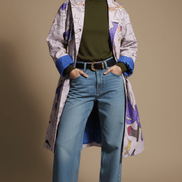 Pardesiu Disney impermeabil cu cordon - OK Lux. All rights reserved. - Cardigans - WHITE - 