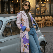 Pardesiu Disney impermeabil cu cordon - OK Lux. All rights reserved. - Cardigans - WHITE - 