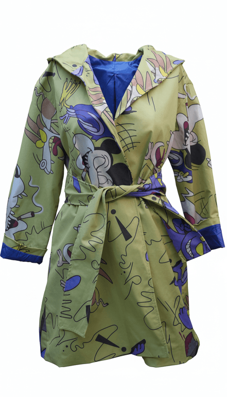 Pardesiu Disney Impermeabil verde - OK Lux. All rights reserved. - Cardigans - GREEN - 