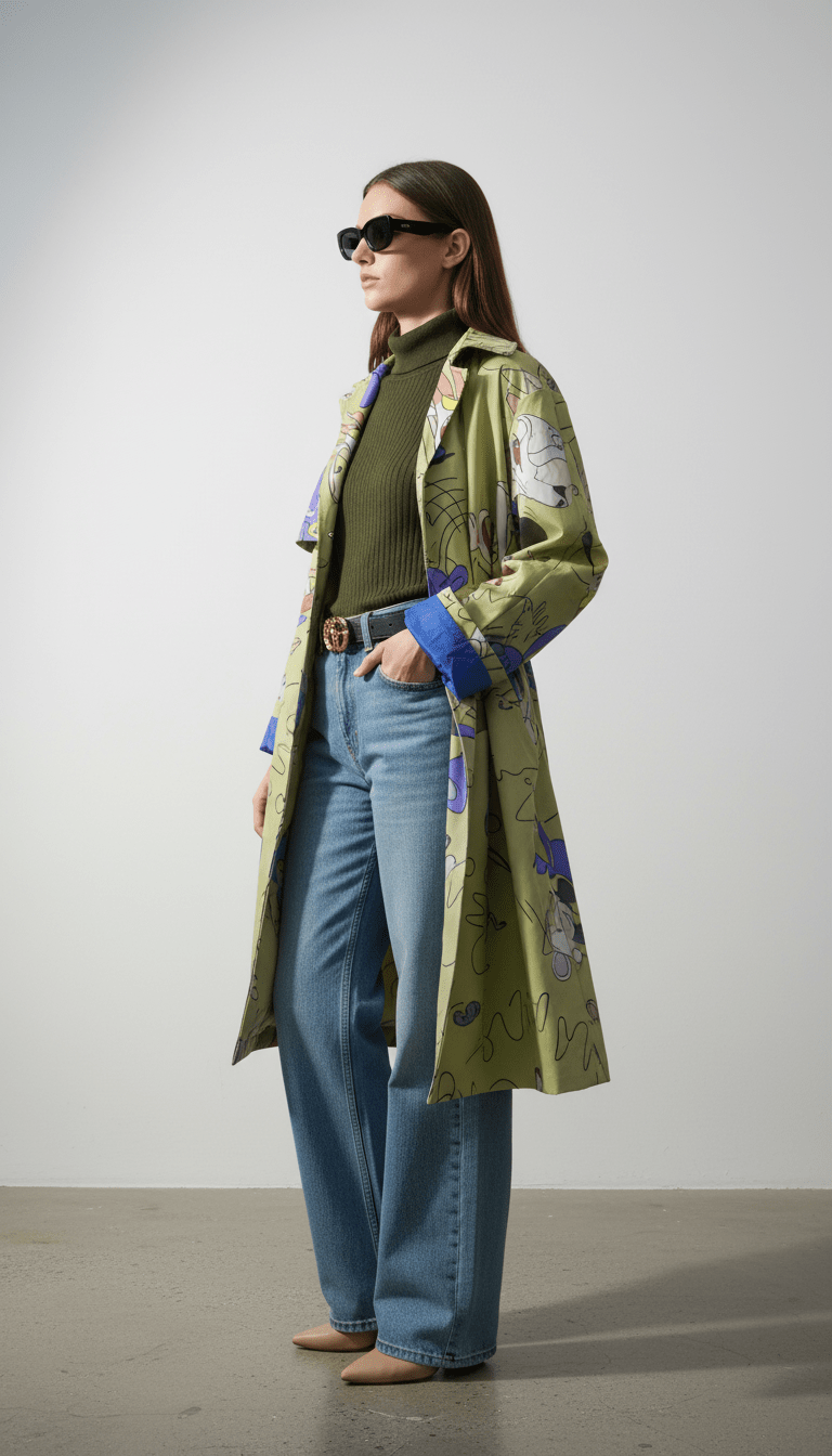 Pardesiu Disney impermeabil verde - OK Lux. All rights reserved. - Cardigans - GREEN - 