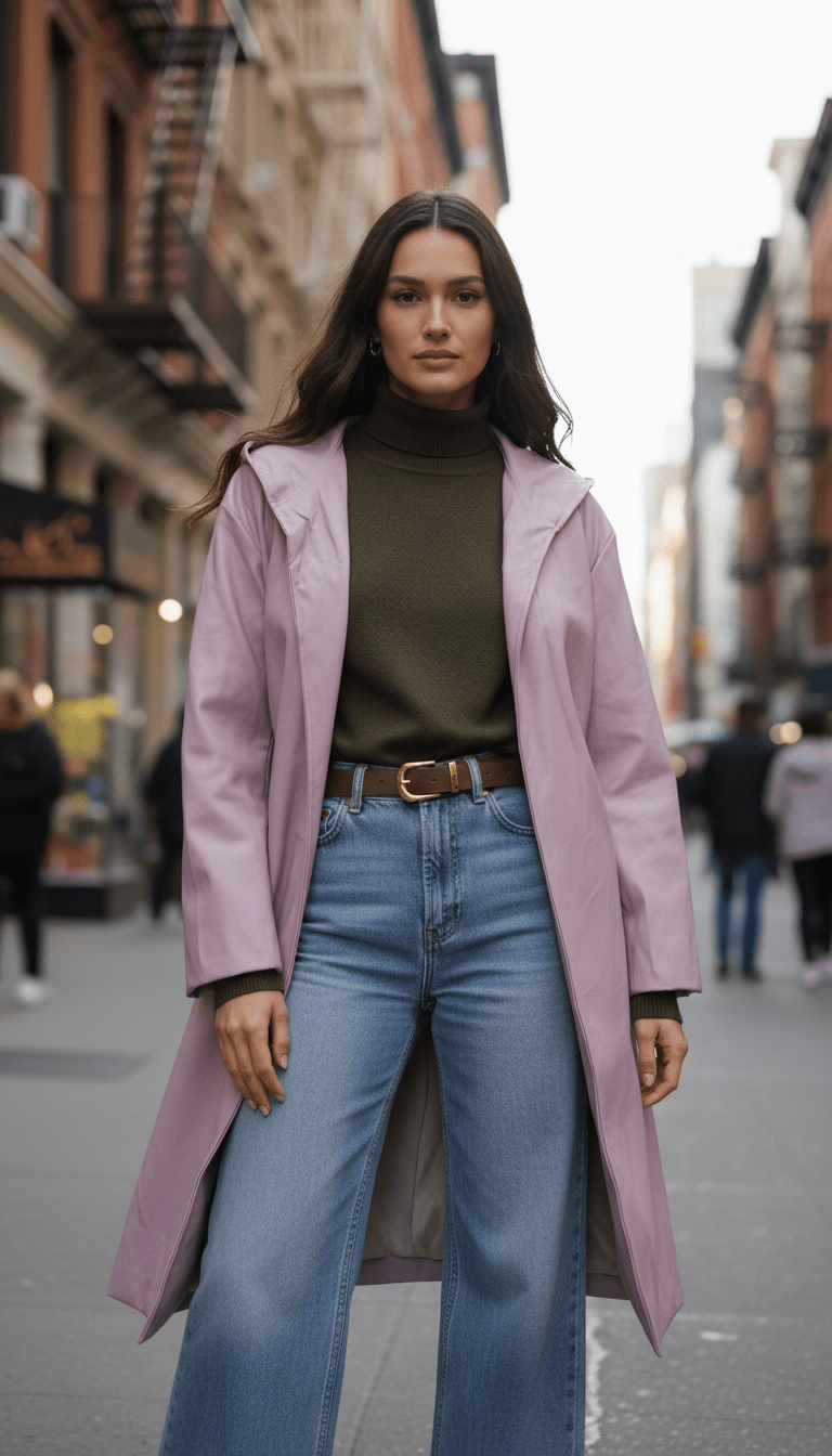 Pardesiu roz pudră cu cordon - OK Lux. All rights reserved. - Cardigans - POWDER PINK - 