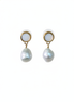 Cercei Pearl Charm – Aur 24K