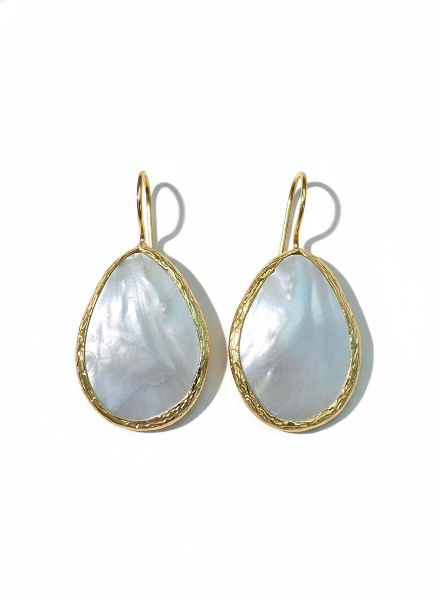 Cercei Pearl Tortiță – Aur 24K