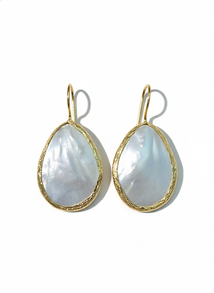 Cercei Pearl Tortiță – Aur 24K