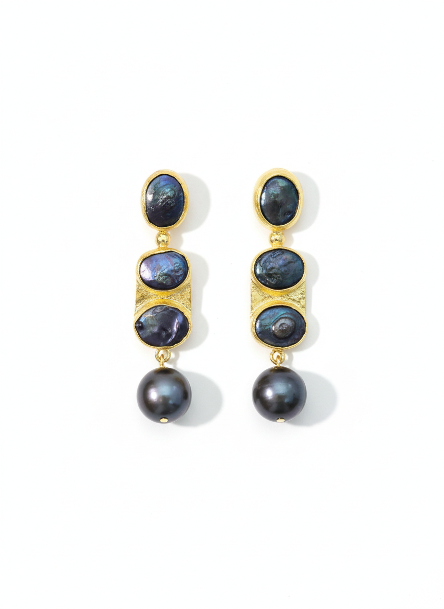 Cercei Pearl Luxe – Aur 24K