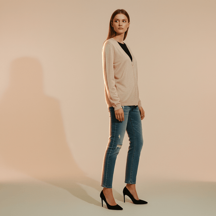 Pulover cu Nasturi și Fir Lurex - OK Lux. All rights reserved. - Blouses - 