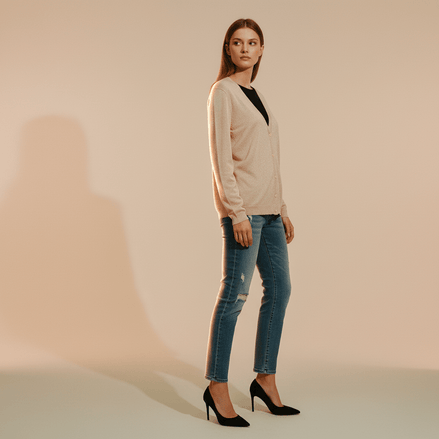 Pulover cu Nasturi și Fir Lurex - OK Lux. All rights reserved. - Blouses - 