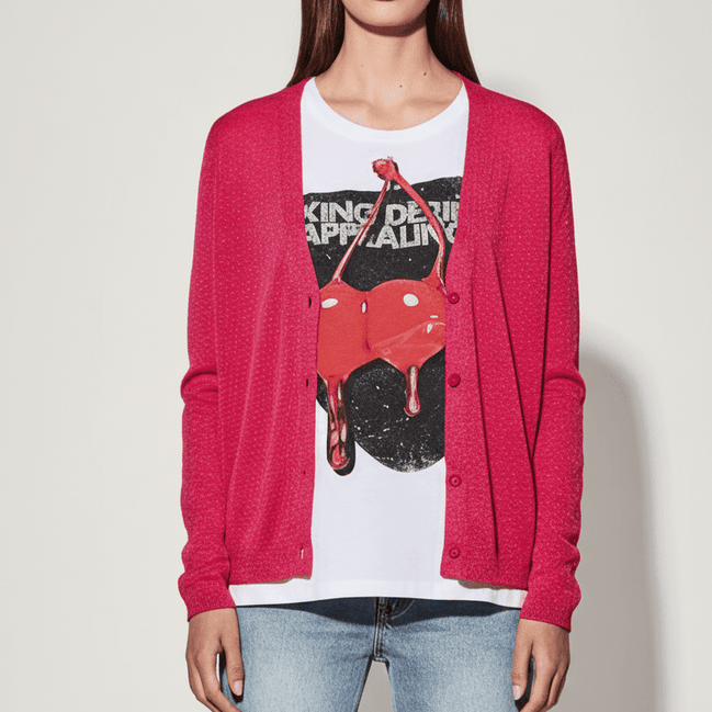 Pulover cu Nasturi și Fir Lurex de Aceeași Culoare - OK Lux. All rights reserved. - Blouses - 