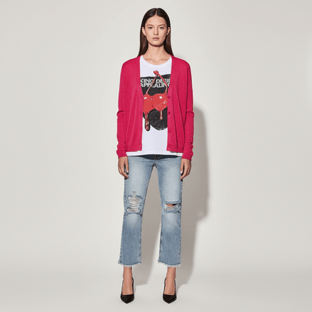Pulover cu Nasturi și Fir Lurex de Aceeași Culoare - OK Lux. All rights reserved. - Blouses - 