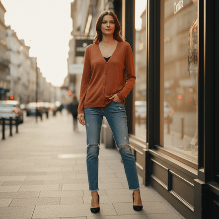 Pulover Nasturi și Fir Lurex de Aceeași Culoare - OK Lux. All rights reserved. - Blouses - 