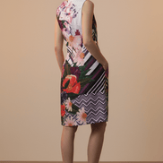 Rochie Clasică Fără Mâneci cu Imprimeu Floral - OK Lux. All rights reserved. - Dresses - 