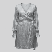 Rochie cu Decolteu Petrecut și Cordon în Talie - OK Lux. All rights reserved. - Dresses - 