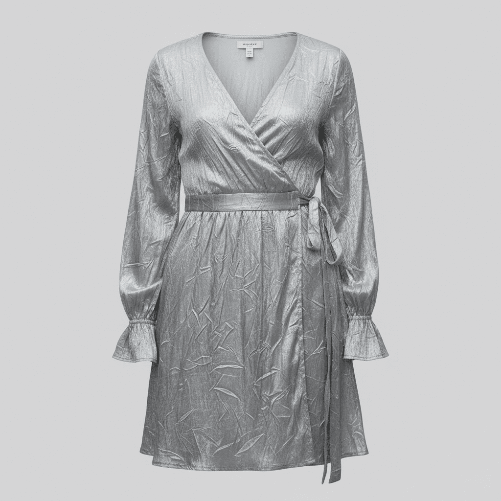 Rochie cu Decolteu Petrecut și Cordon în Talie - OK Lux. All rights reserved. - Dresses - 