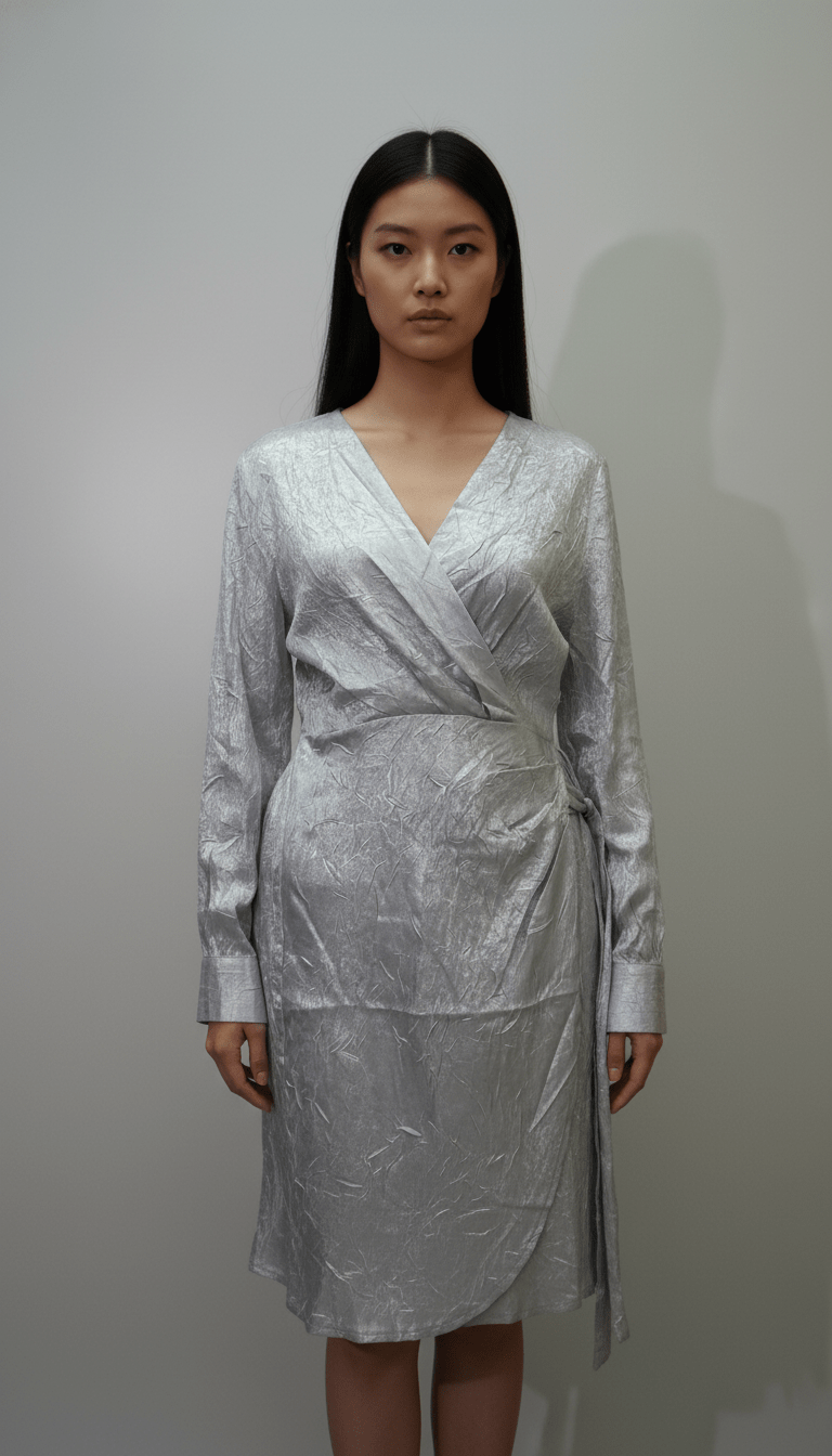 Rochie cu Decolteu Petrecut și Cordon în Talie - OK Lux. All rights reserved. - Dresses - 