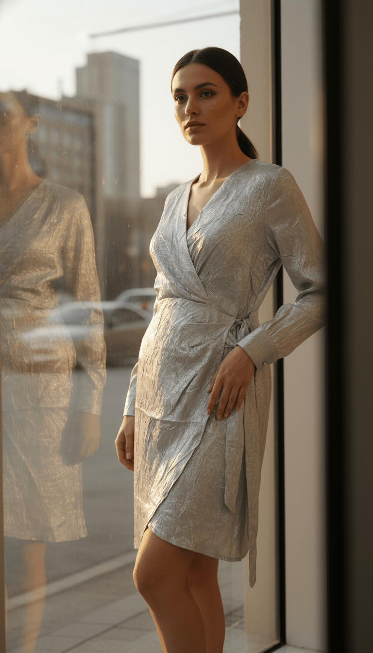 Rochie cu Decolteu Petrecut și Cordon în Talie - OK Lux. All rights reserved. - Dresses - 