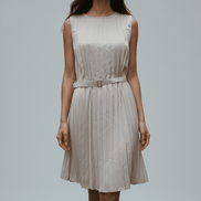 Rochie din Viscoză cu Cureaua în Talie - OK Lux. All rights reserved. - Dresses - 