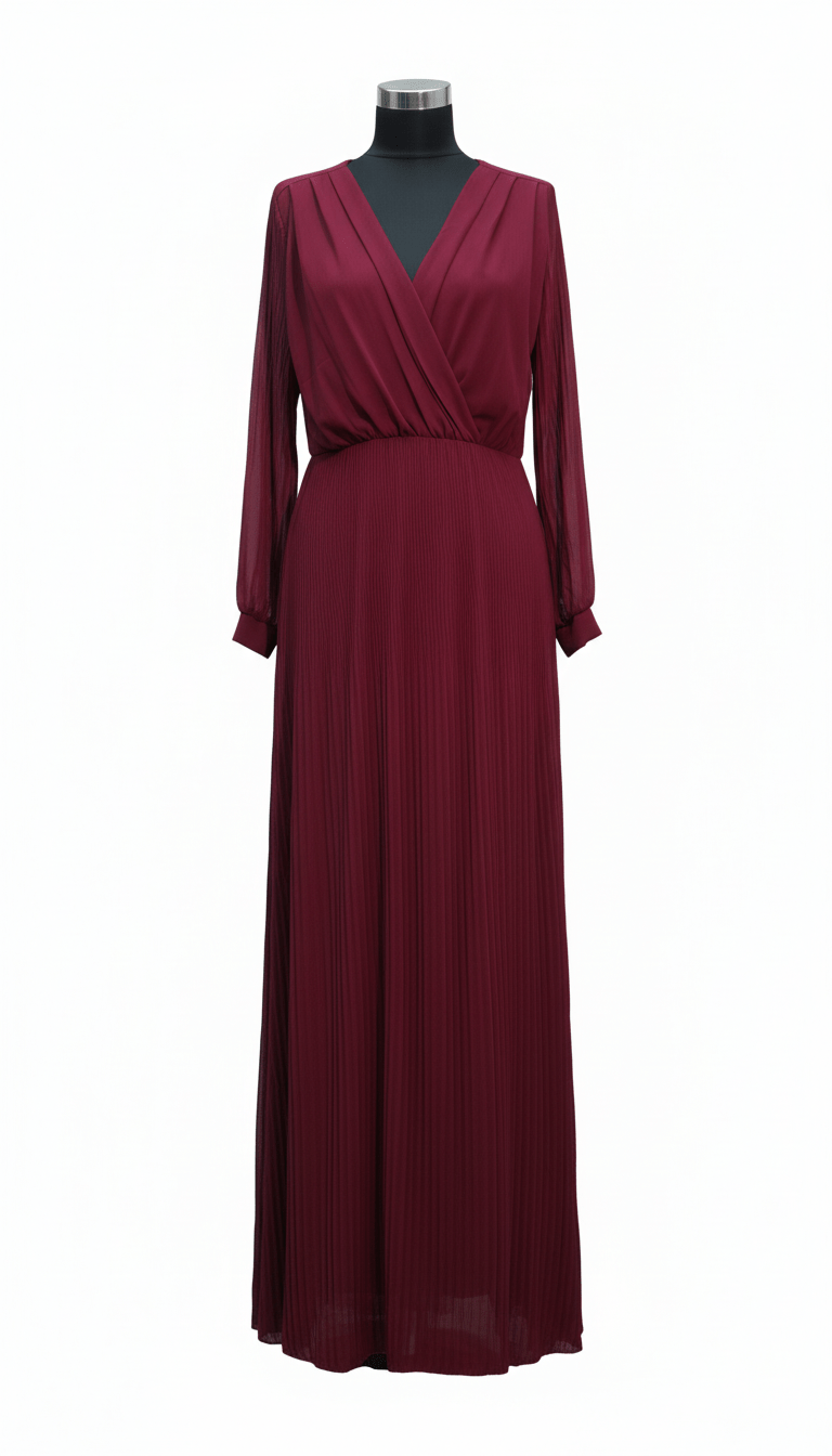 Rochie lungă fluidă aramiu camel - OK Lux. All rights reserved. - Dresses - CAMEL COPPER - 