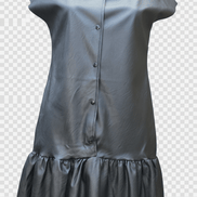 Rochie Metalizată cu Decolteu în V, Petrecută și Cordon - OK Lux. All rights reserved. - Dresses - 