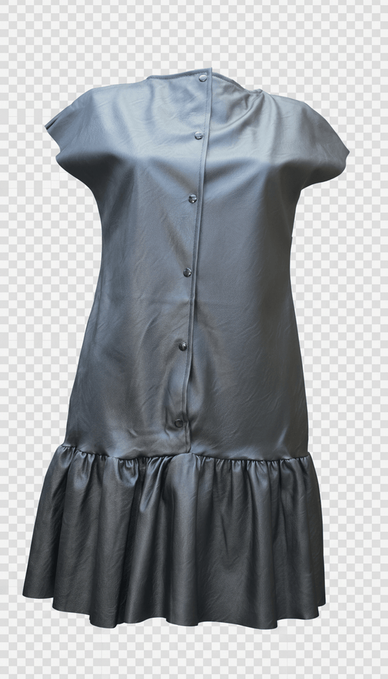 Rochie Metalizată cu Decolteu în V, Petrecută și Cordon - OK Lux. All rights reserved. - Dresses - 