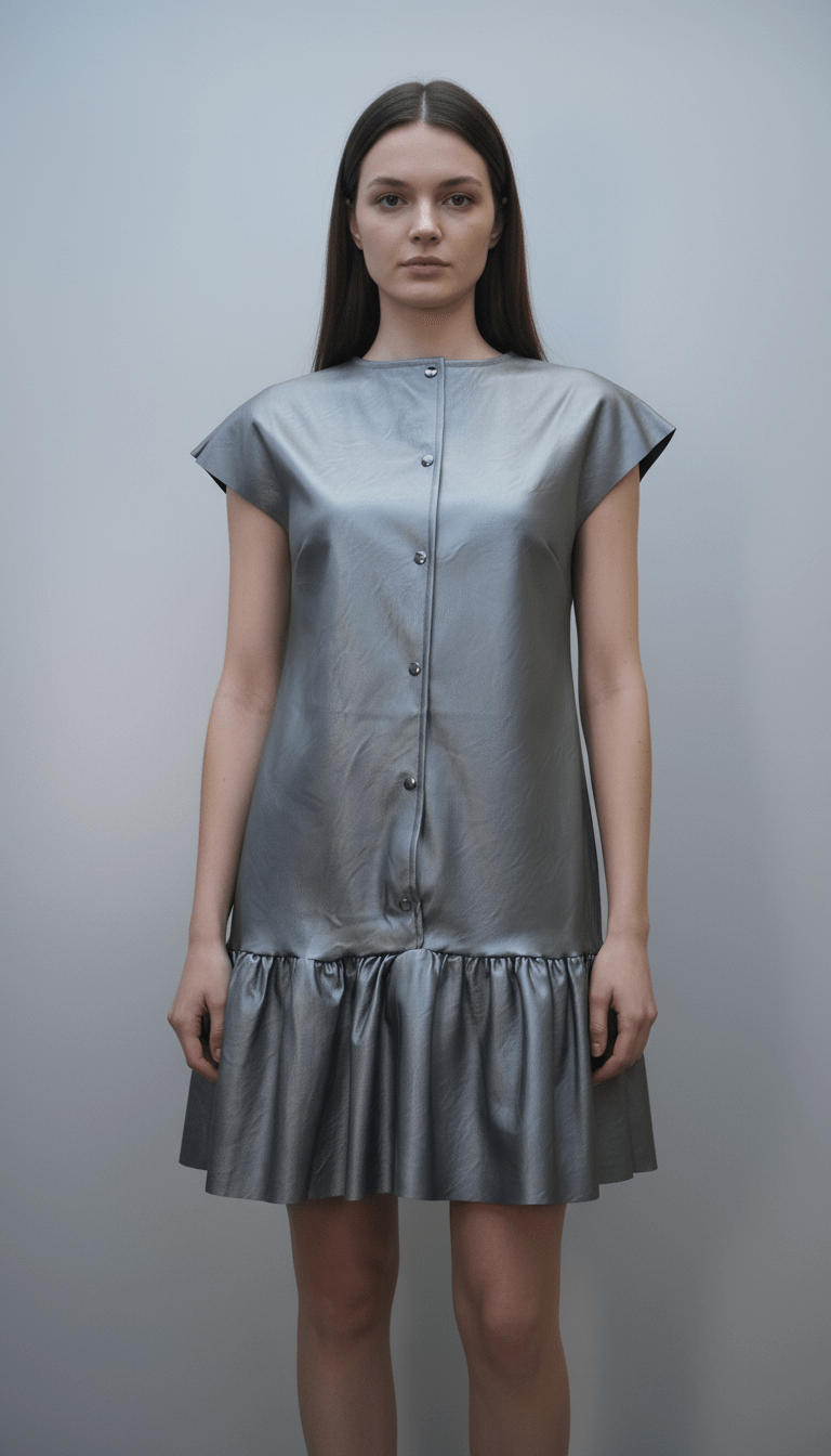 Rochie Metalizată cu Decolteu în V, Petrecută și Cordon - OK Lux. All rights reserved. - Dresses - 