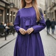 Rochie Tafta Lejeră în Formă de A - OK Lux. All rights reserved. - Dresses - 