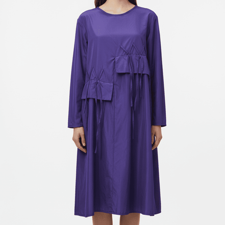 Rochie Tafta Lejeră în Formă de A - OK Lux. All rights reserved. - Dresses - 