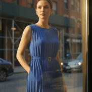 Rochie Vascoză cu Cordon în Talie - OK Lux. All rights reserved. - Dresses - 