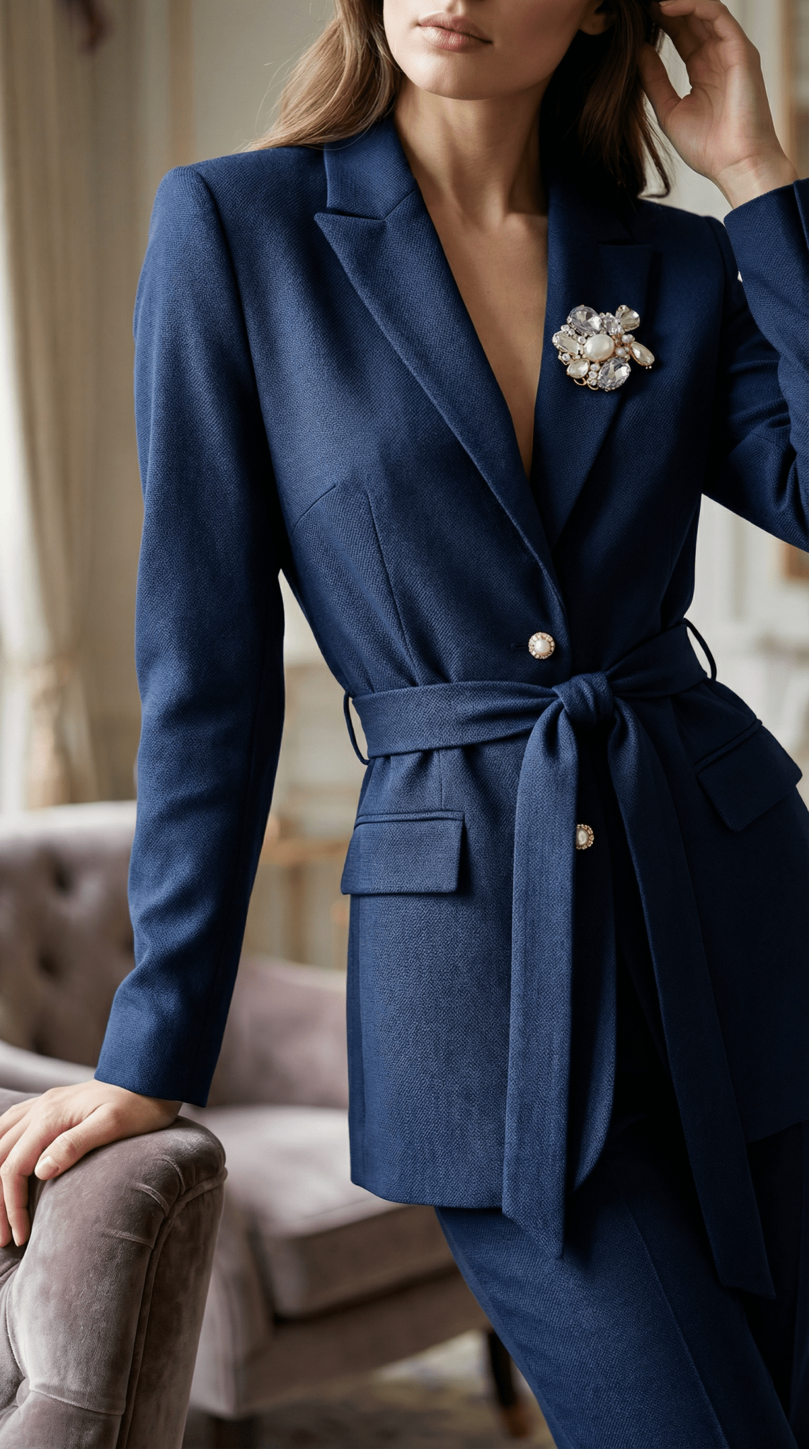 Sacou accesorizat manual cu cristale si perle decorative - OK Lux. All rights reserved. - Tuxedos - 