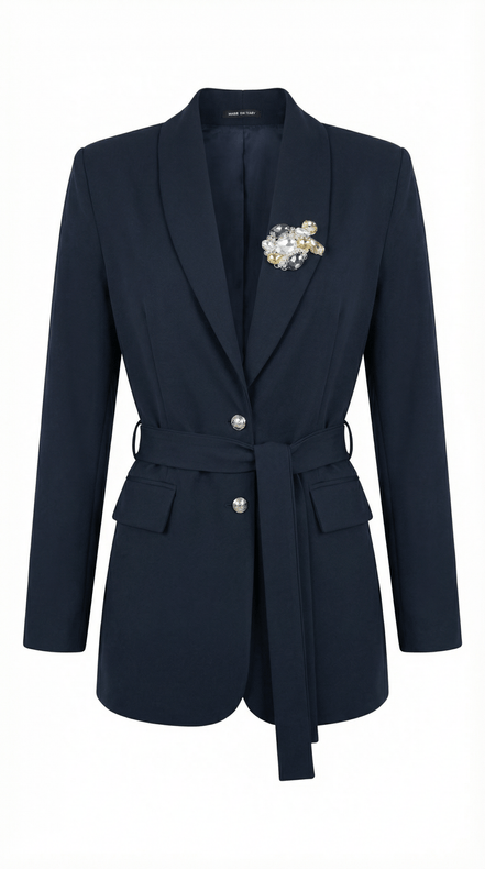 Sacou accesorizat manual cu cristale si perle decorative - OK Lux. All rights reserved. - Tuxedos - 