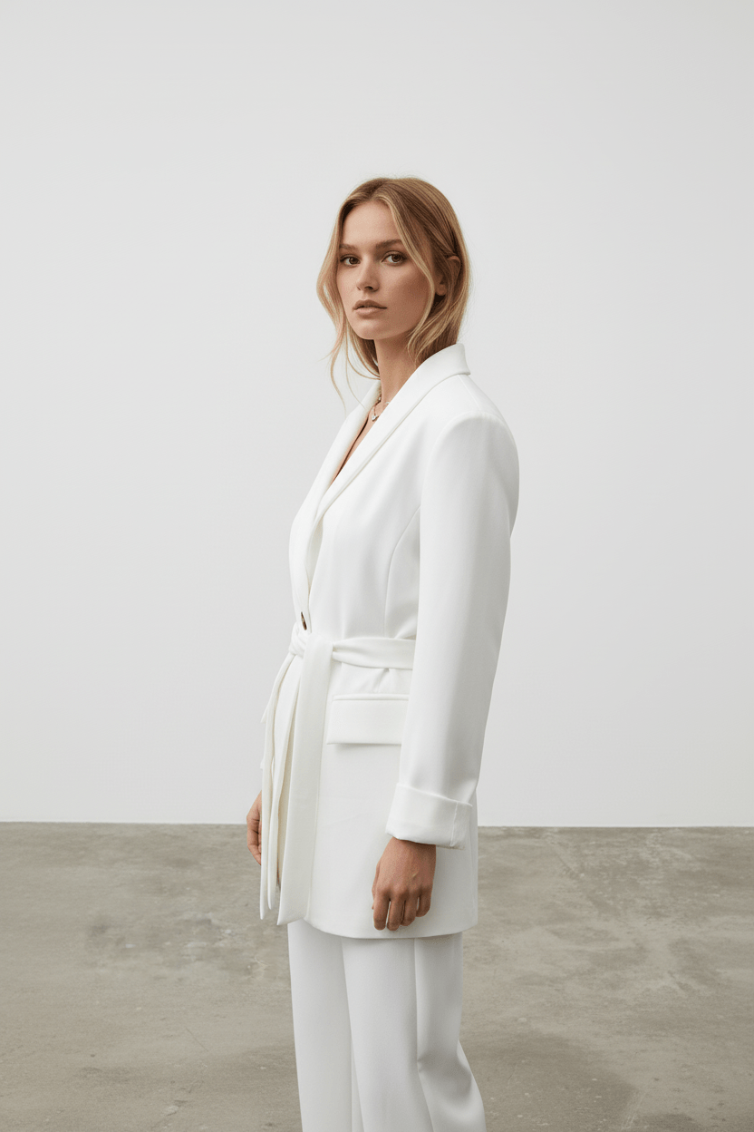 Sacou alb clasic, atemporal - OK Lux. All rights reserved. - Tuxedos - WHITE - 