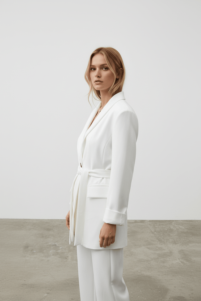 Sacou alb clasic, atemporal - OK Lux. All rights reserved. - Tuxedos - WHITE - 