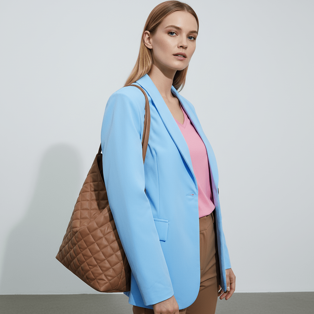 Sacou baby blue, croială lejeră - OK Lux. All rights reserved. - Tuxedos - BABY BLUE - 