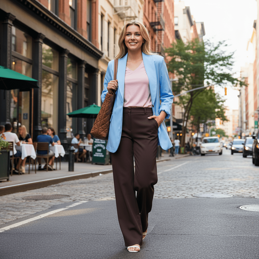 Sacou baby blue, croială lejeră - OK Lux. All rights reserved. - Tuxedos - BABY BLUE - 