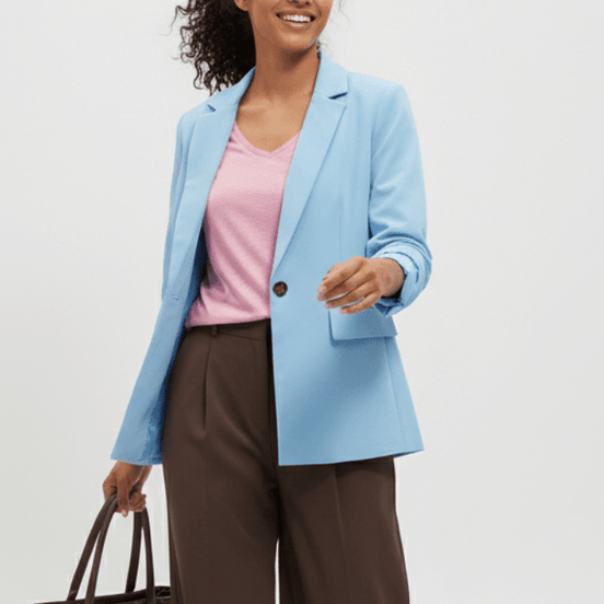 Sacou baby blue cu cordon - OK Lux. All rights reserved. - Tuxedos - BABY BLUE - 