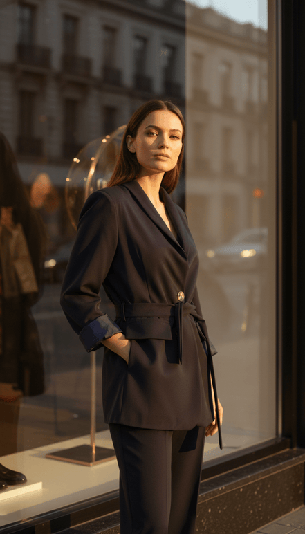 Sacou bleumarin elegant Cordon - OK Lux. All rights reserved. - Tuxedos - BLACK - 