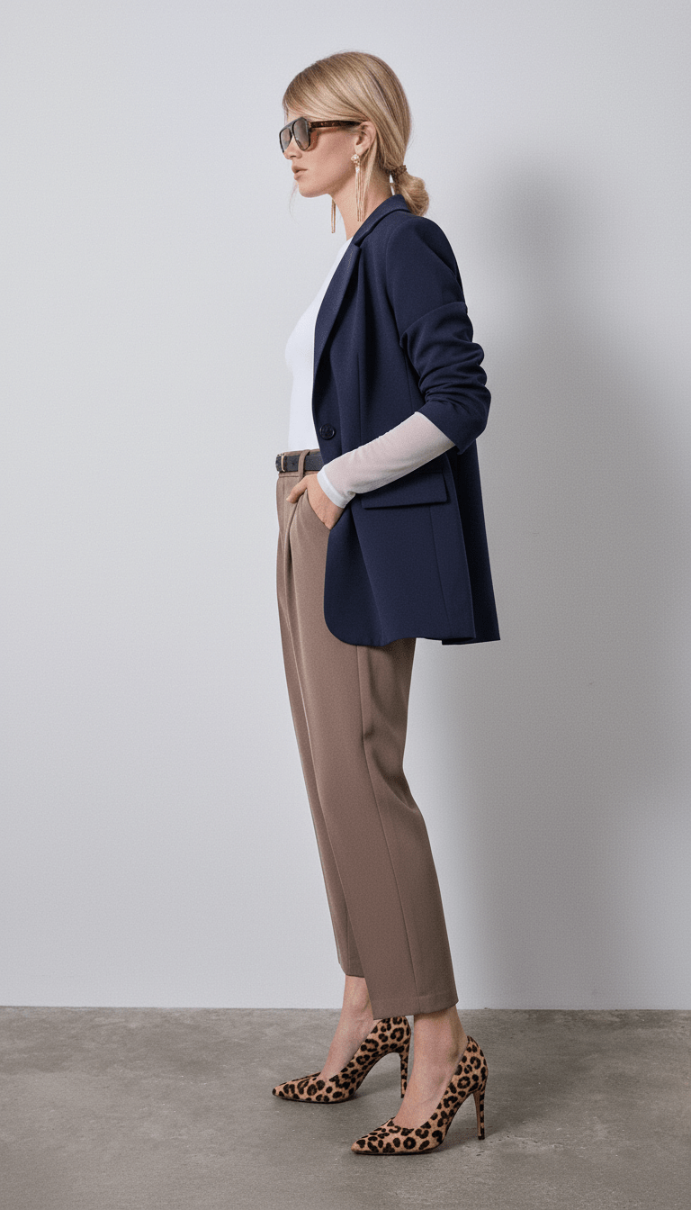 Sacou bleumarin oversize, stil relaxat - OK Lux. All rights reserved. - Tuxedos - NAVY BLUE - 
