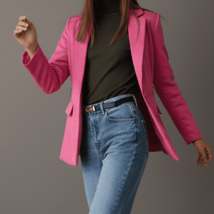 Sacou cu cordon roz elegant - OK Lux. All rights reserved. - Tuxedos - PINK - 