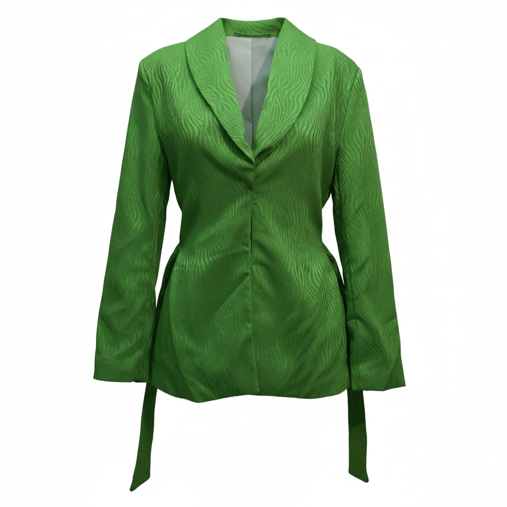 Sacou eco piele verde cu glugă - OK Lux. All rights reserved. - Tuxedos - GREEN - 