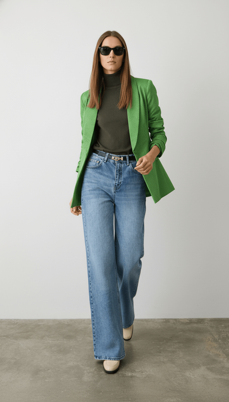 Sacou eco piele verde cu glugă - OK Lux. All rights reserved. - Tuxedos - GREEN - 