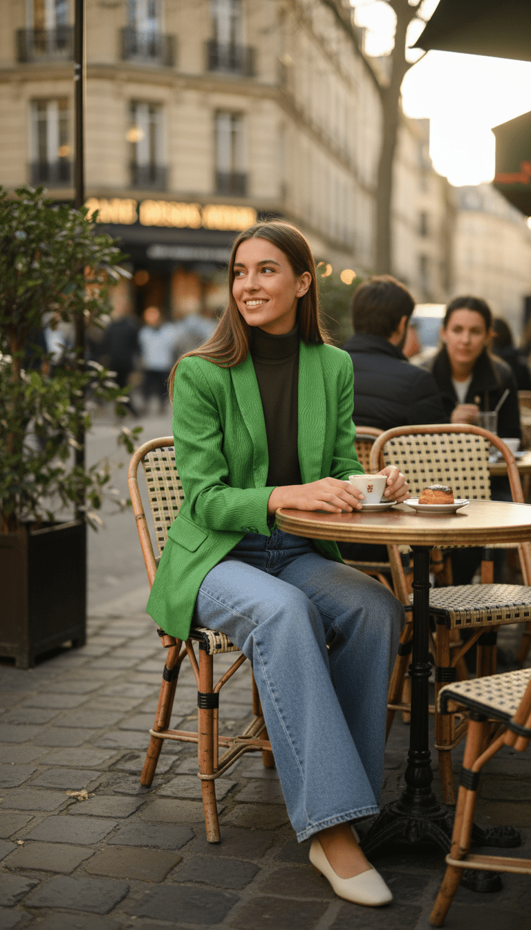 Sacou eco piele verde cu glugă - OK Lux. All rights reserved. - Tuxedos - GREEN - 