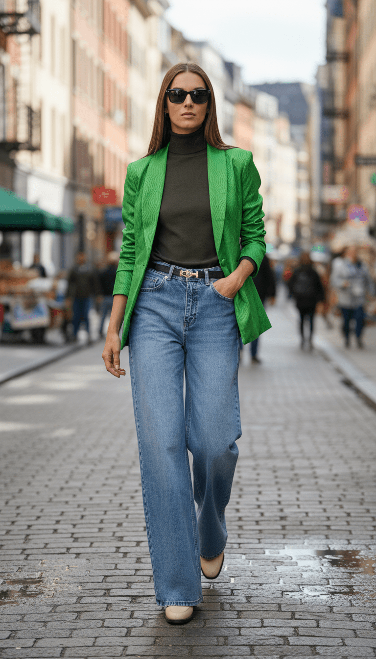 Sacou eco piele verde cu glugă - OK Lux. All rights reserved. - Tuxedos - GREEN - 