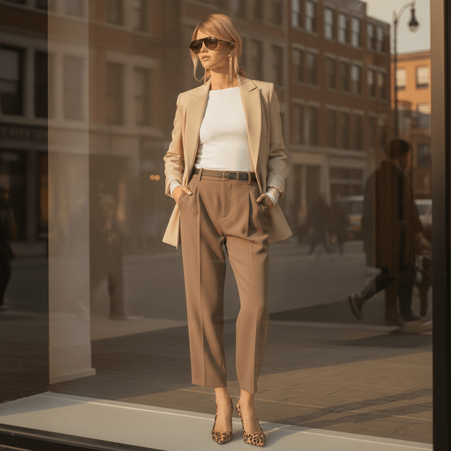 Sacou elegant bej cu croială clasică - OK Lux. All rights reserved. - Tuxedos - BEIGE - 